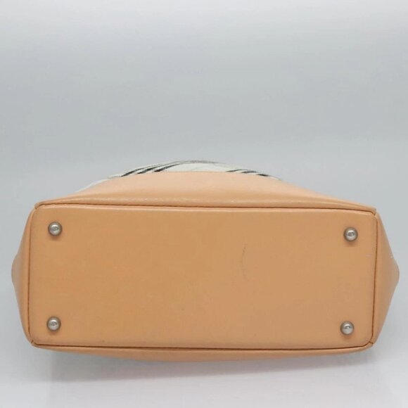 BURBERRY Nova Check Blue Label Hand Bag Canvas Blue Auth - Picture 4 of 16